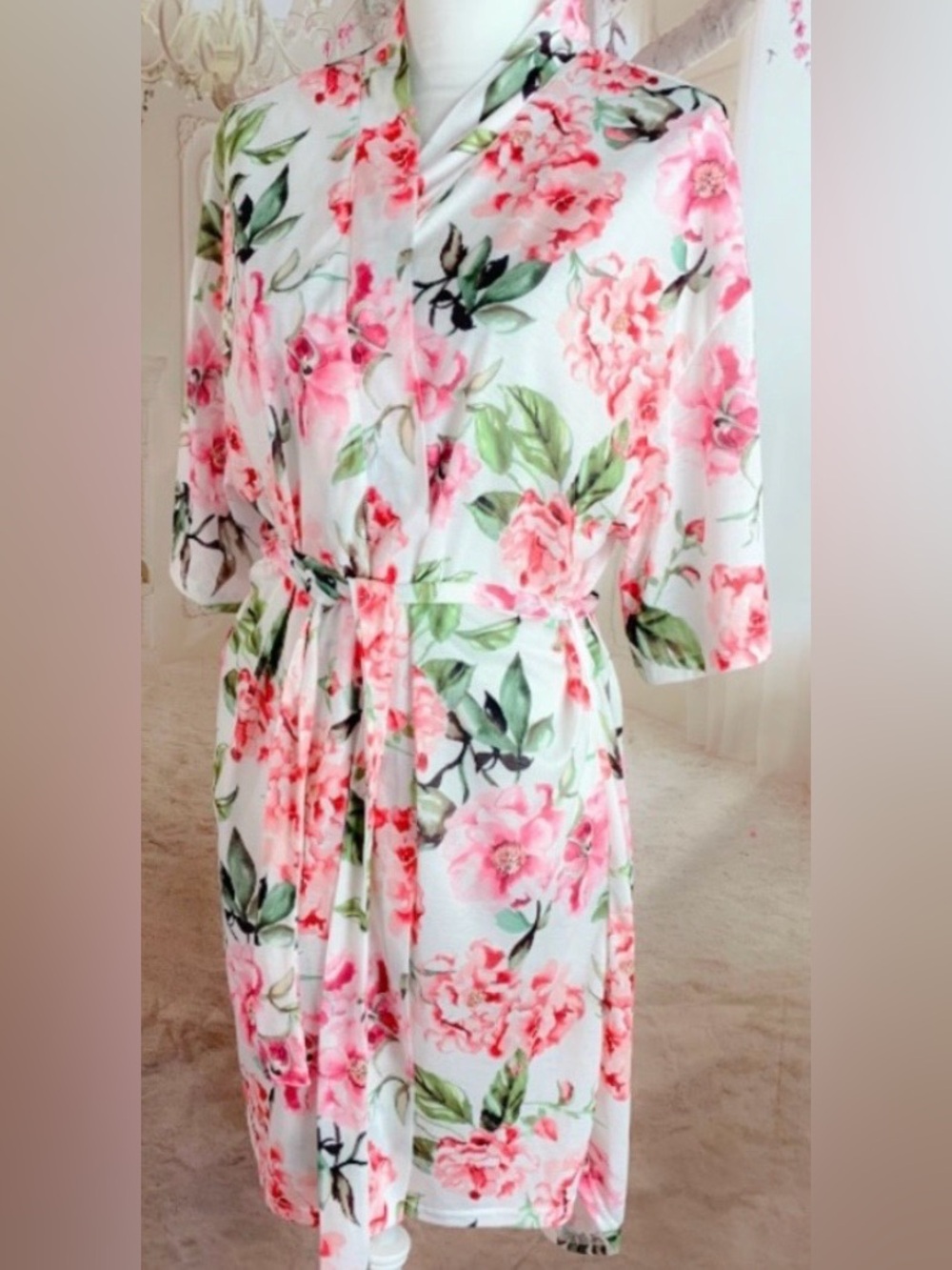 NWOT Show Me Your Mumu Brie Floral Robe, O/S - Picture 3 of 8
